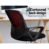 Artiss Office Chair Drafting Stool Computer Standing Desk Mesh Chairs Black - Top-Down View