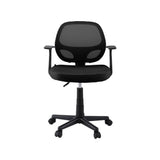 Artiss Mesh Office Chair Computer Gaming Desk Chairs Work Study Mid Back Black - Side View