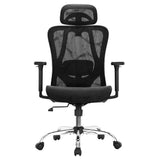 Artiss Ergonomic Office Chair Recline Black - Side View