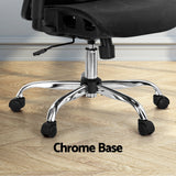 Artiss Ergonomic Office Chair Recline Black - Rear View