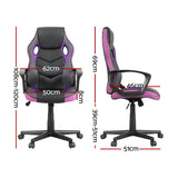 Artiss Gaming Office Chair Computer Chairs Purple - Front View