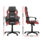 Artiss Gaming Office Chair Computer Chairs Red, image 2