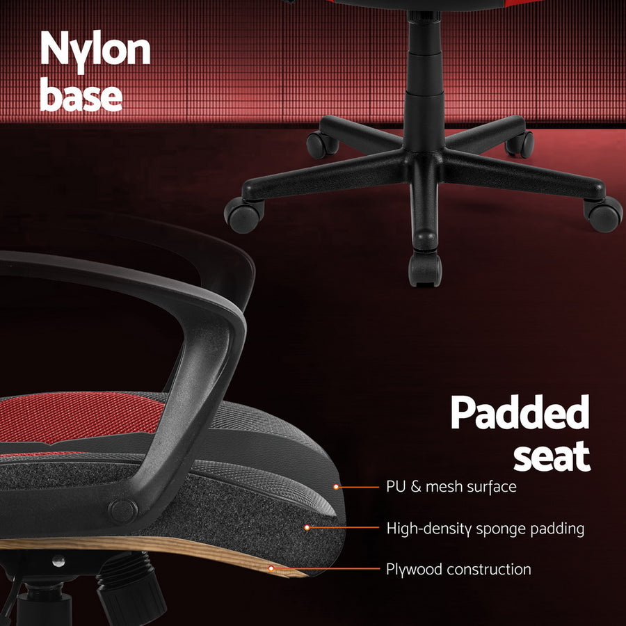 Artiss Gaming Office Chair Computer Chairs Red, image 6