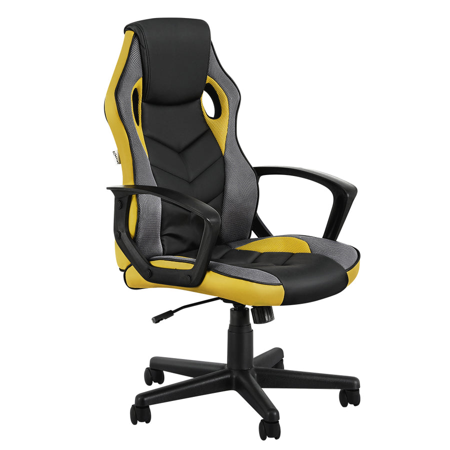 Artiss Gaming Office Chair Computer Executive Racing Chairs High Back Yellow, image 7