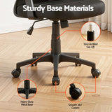 Artiss Mesh Office Chair Mid Back Black - Low Angle