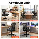 Artiss Mesh Office Chair Mid Back Black - Extra Image