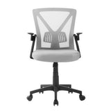 Artiss Mesh Office Chair Mid Back Grey - Side View
