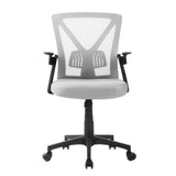 Artiss Mesh Office Chair Mid Back Grey - Side View
