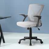 Artiss Mesh Office Chair Mid Back Grey - Close-Up Angle