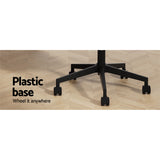 Artiss Mesh Office Chair Computer Gaming Desk Chairs Work Study Mid Back Black - Rear View