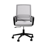 Artiss Mesh Office Chair Computer Gaming Desk Chairs Work Study Mid Back Grey - Side View