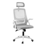 Artiss Ergonomic Office Chair Computer Desk Chairs Headrest Adjustable Grey - Close-Up Angle