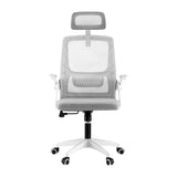 Artiss Ergonomic Office Chair Computer Desk Chairs Headrest Adjustable Grey - Side View