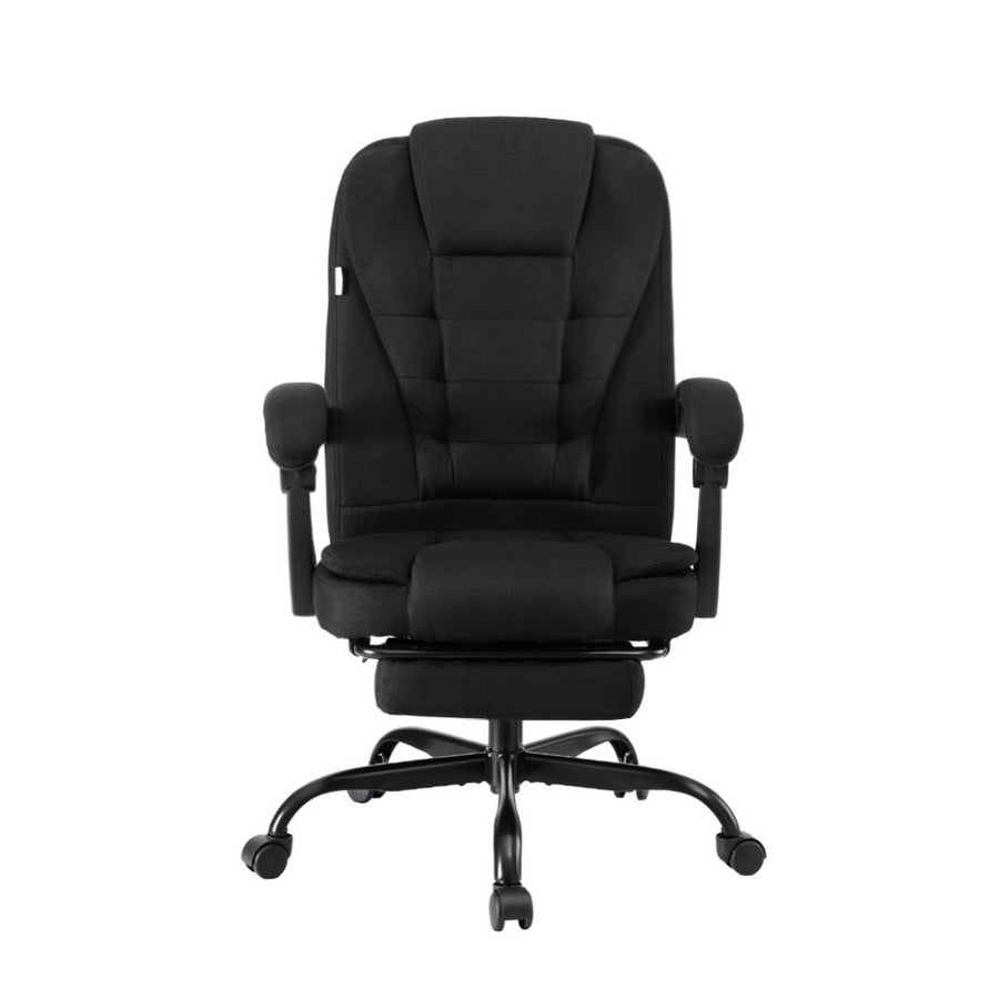 Artiss Office Chair Executive Fabric Seat Racing Computer Desk Chairs Footrest, image 3