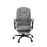 Artiss Office Chair Executive Fabric Seat Racing Computer Desk Chairs Footrest - Side View
