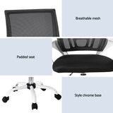Artiss Office Chair Mesh Computer Gaming Desk Chairs Work Study Mid Back - Rear View