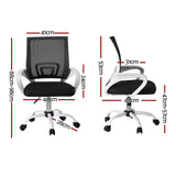 Artiss 2x Office Chair Mesh Computer Gaming Desk Chairs Work Study Mid Back - Front View