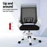 Artiss 2x Office Chair Mesh Computer Gaming Desk Chairs Work Study Mid Back - Top-Down View