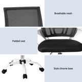 Artiss 2x Office Chair Mesh Computer Gaming Desk Chairs Work Study Mid Back - Rear View