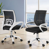 Artiss 2x Office Chair Mesh Computer Gaming Desk Chairs Work Study Mid Back - Close-Up Angle