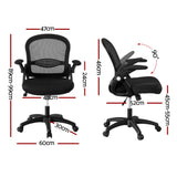 Artiss Mesh Office Chair Computer Gaming Desk Chairs Work Study Mid Back - Front View