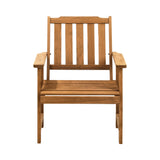 Livsip Outdoor Armchair Wooden Patio Chairs Brown