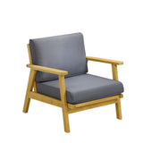 Livsip Outdoor Wooden Armchair with Cushion