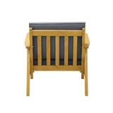 Livsip Outdoor Wooden Armchair with Cushion