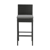 Livsip Garden Bar Stools Rattan Dinning Chairs 4X