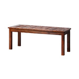 Livsip 120cm Wood Garden Bench Slatted Seat