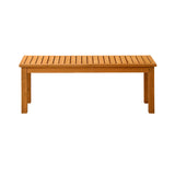 Livsip 120cm Garden Bench Wooden Slatted Seat 2 Seater - 45-Degree Angle
