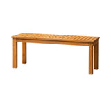 Livsip 120cm Garden Bench Wooden Slatted Seat 2 Seater - Side View