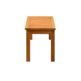 Livsip 120cm Garden Bench Wooden Slatted Seat 2 Seater