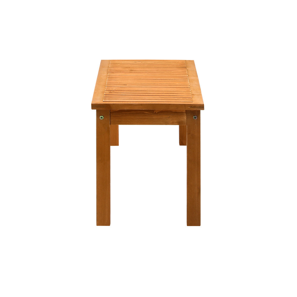 Livsip 120cm Garden Bench Wooden Slatted Seat 2 Seater