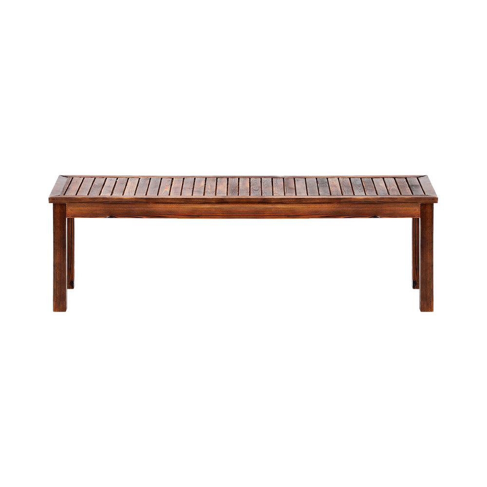 Livsip 150cm Garden Bench Wooden Slatted Seat