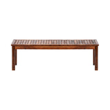 Livsip 150cm Garden Bench Wooden Slatted Seat - Side View