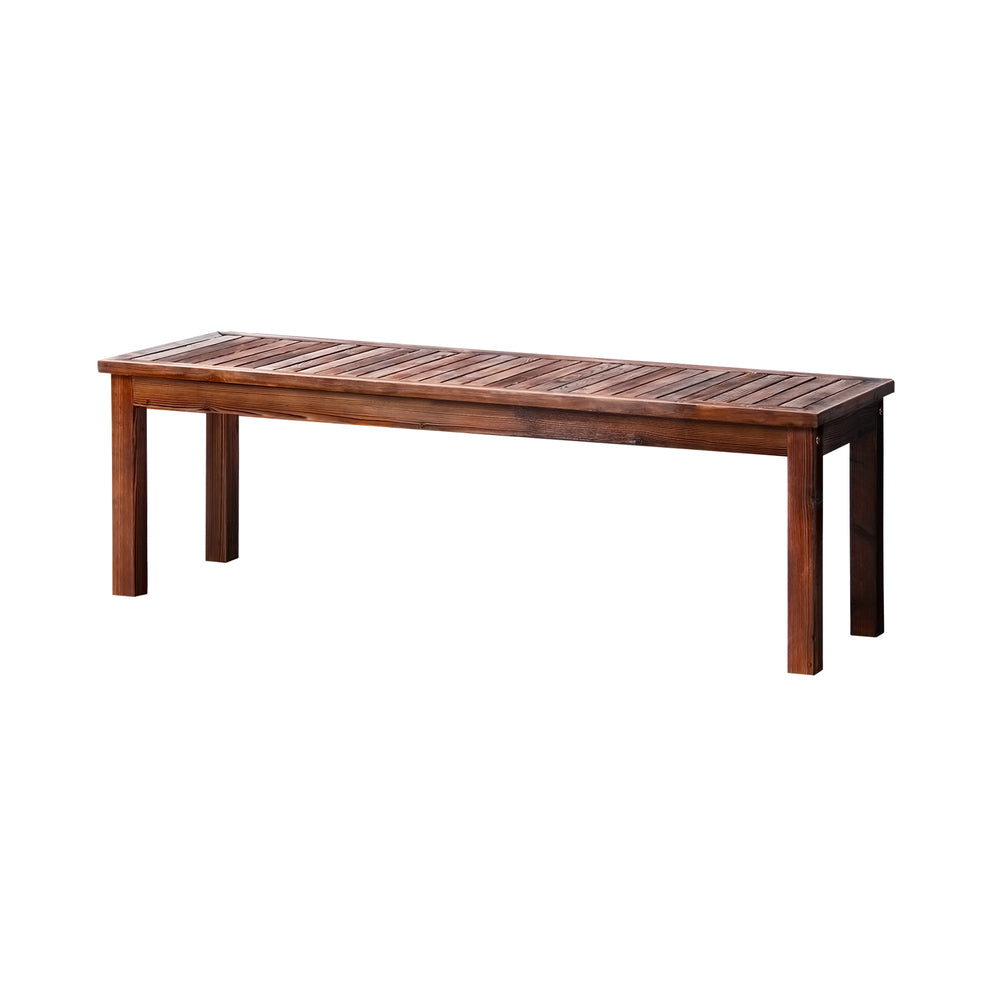 Livsip 150cm Garden Bench Wooden Slatted Seat