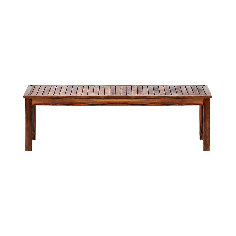 Livsip 150cm Garden Bench Wooden Slatted Seat