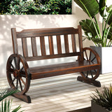 Livsip Garden Bench Wagon Chairs Wheel Chair Backyard Lounge - 45-Degree Angle