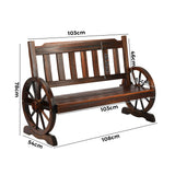 Livsip Garden Bench Wagon Chairs Wheel Chair Backyard Lounge
