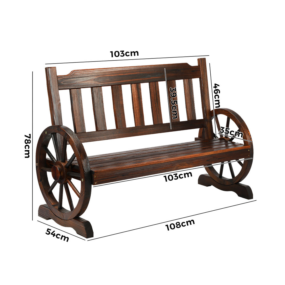 Livsip Garden Bench Wagon Chairs Wheel Chair Backyard Lounge