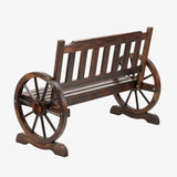 Livsip Garden Bench Wagon Chairs Wheel Chair Backyard Lounge - Front View