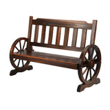 Livsip Garden Bench Wagon Chairs Wheel Chair Backyard Lounge - Side View