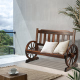 Livsip Garden Bench Wagon Chairs Wheel Chair Backyard Lounge - Low Angle