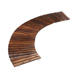 Livsip Garden Wooden Pathway 8ft Roll-Out Curved