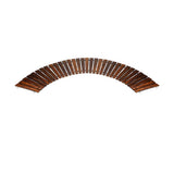 Livsip Garden Wooden Pathway 8ft Roll-Out Curved