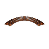 Livsip Garden Wooden Pathway 8ft Roll-Out Curved - Close-Up Angle