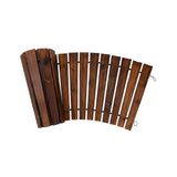 Livsip 2PC Garden Wooden Pathway 8ft Roll-Out Curved