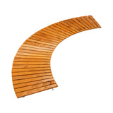 Livsip Garden Wooden Pathway 8ft Curved Roll-Out