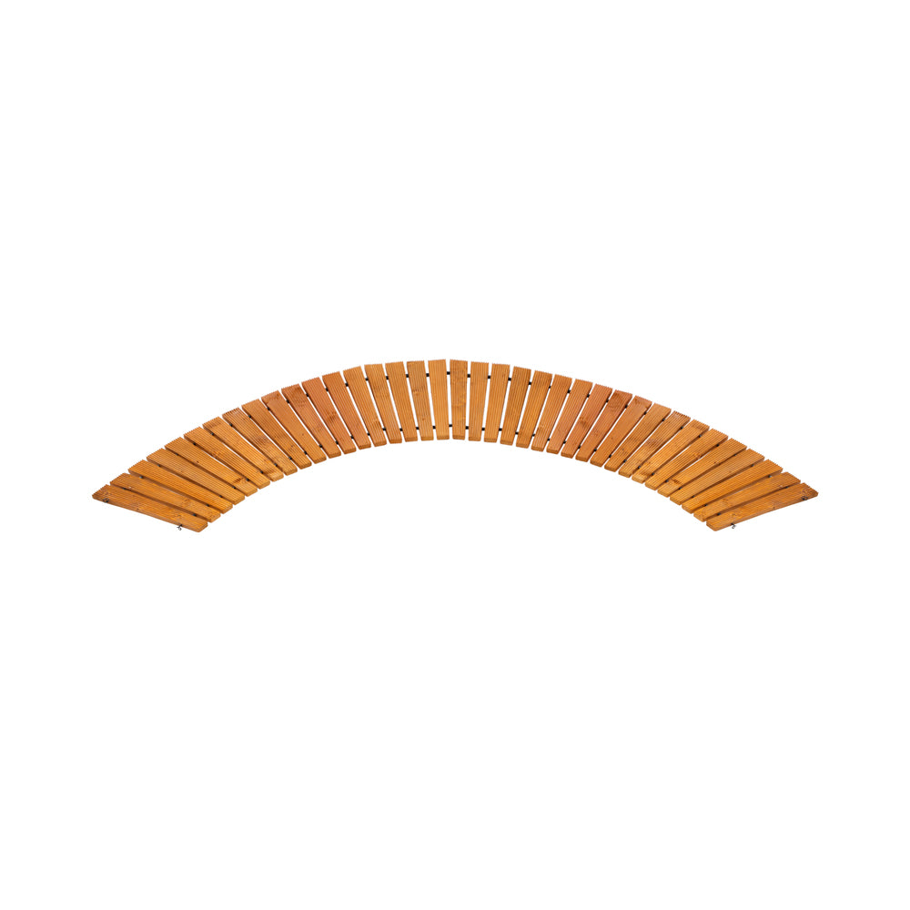 Livsip Garden Wooden Pathway 8ft Curved Roll-Out